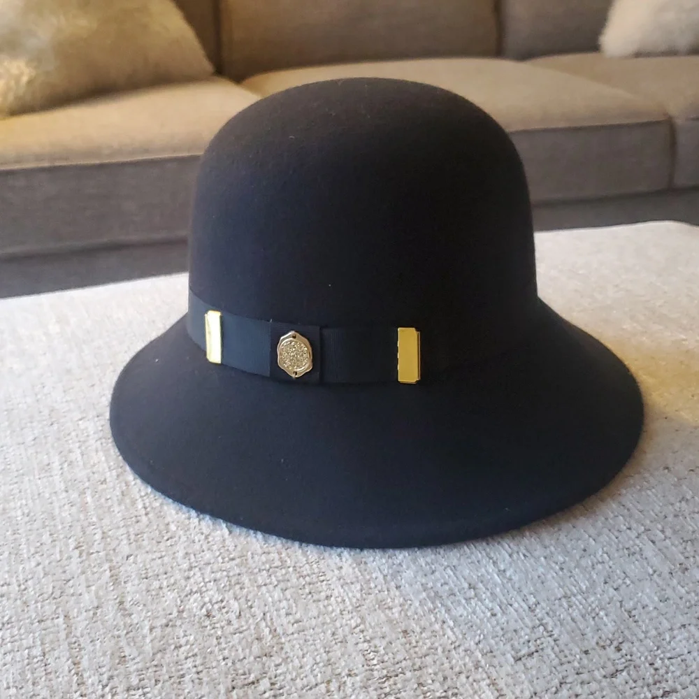Vince Camuto Black Wool Hat - Picture 3 of 6